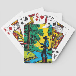 Baralho Pescador em Cartões de Jogar Riverbank