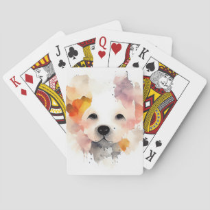 Baralho Pet Animal Nature Watercolor Pintura