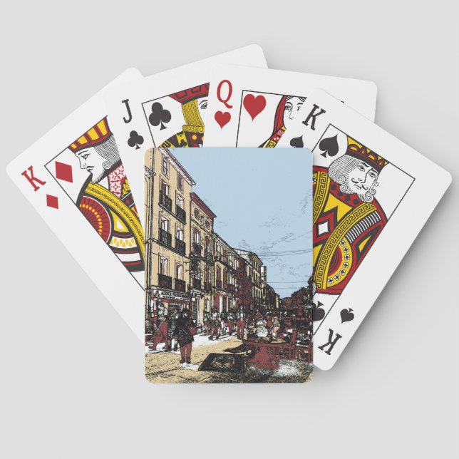 Baralho Pezenas França Mercado Antiquado (Verso)