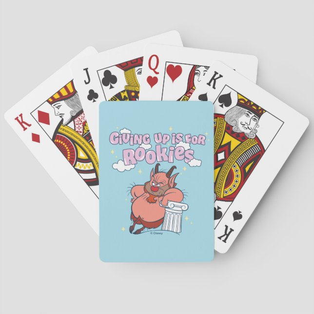 Baralho Phil - Giving Up is for Rookies Poker Cards (Verso)