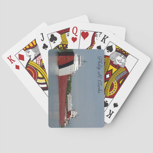 Baralho Philip R. Clarke jogando cartas (Verso)
