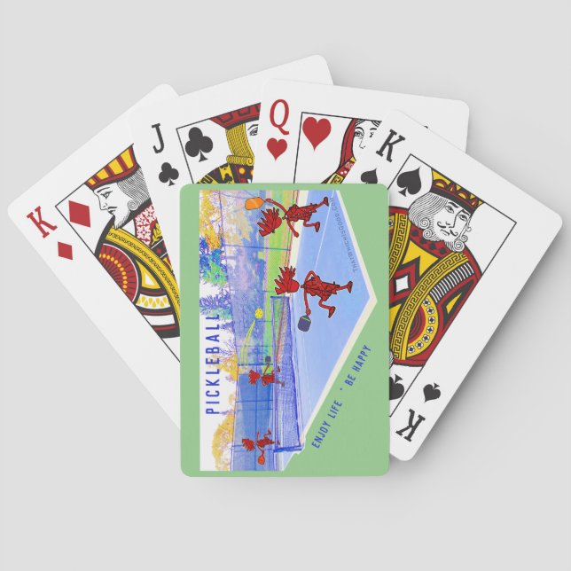 Baralho Pickleball Aproveite a Vida ... Placas de Reproduç (Verso)