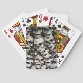 Baralho Pilha De Crânios Jogando Cartões