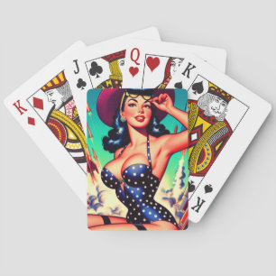 Baralho Pin-up de maiô de vintage