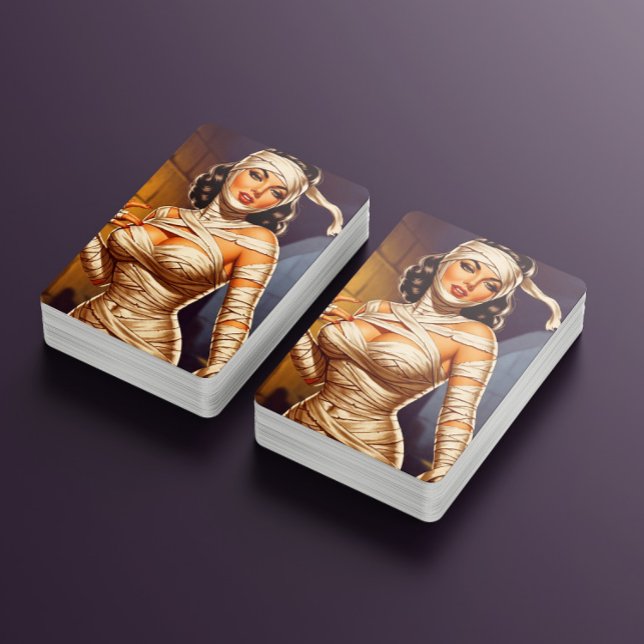 Baralho Pin-up de Múmia Vintage (Criador carregado)