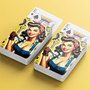 Baralho Pin-up Mecânico Vintage