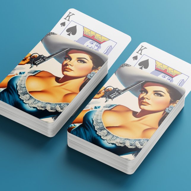 Baralho Pin-up Retro do Velho Oeste (Criador carregado)
