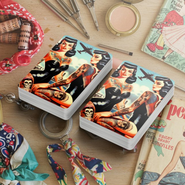 Baralho Pin-up Tatuada Old School (Criador carregado)