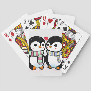 Baralho Pinguim Amor de Inverno Personalizado