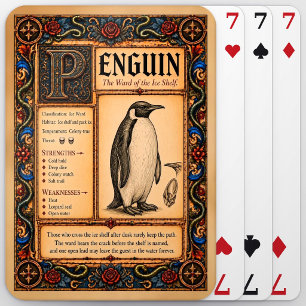 Baralho Pinguim, Arte de Bestiário Medieval