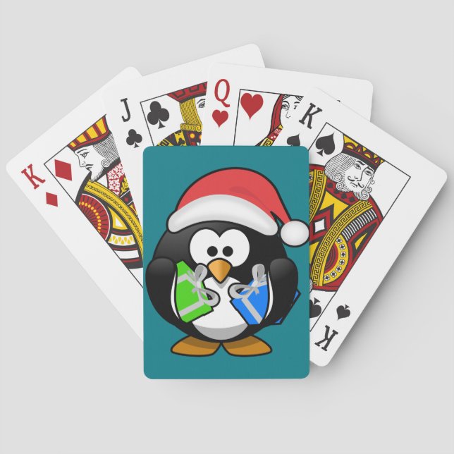 Baralho Pinguim com presentes (Verso)