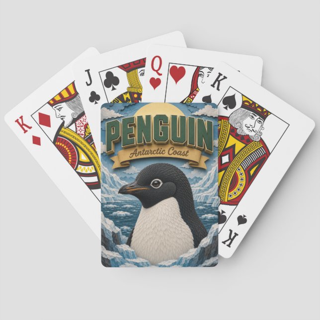 Baralho Pinguim Costa Antártica POPCUT (Verso)