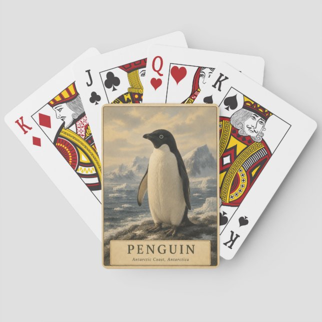 Baralho Pinguim Costa Antártica VINTAGE (Verso)