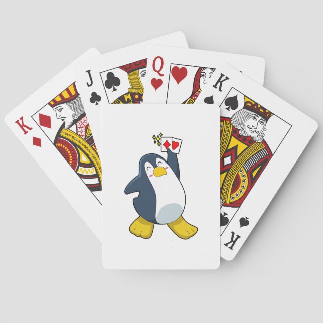 Baralho Pinguim no Poker com cartões Poker (Verso)