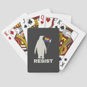 Baralho Pinguim resistente contra tarifas LGBT Anti Trump