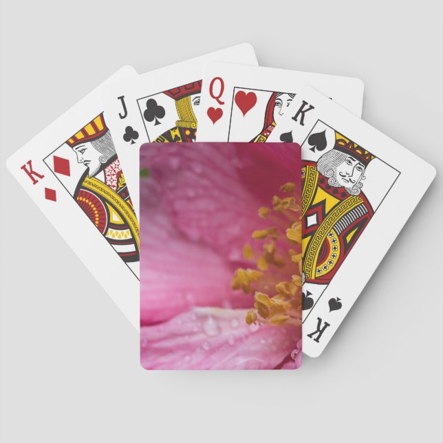 Baralho Pink Camellia Flower Stamens (Verso)