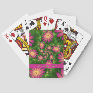 Baralho Pink Fantasy Flowers Nome Fractal Moderno Abstrato