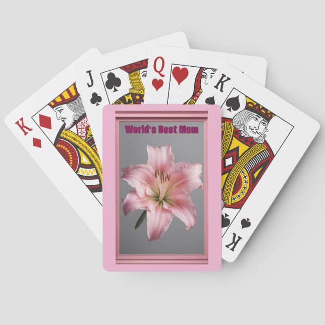 Baralho Pink Lily World's Best Mom Card Deck (Verso)