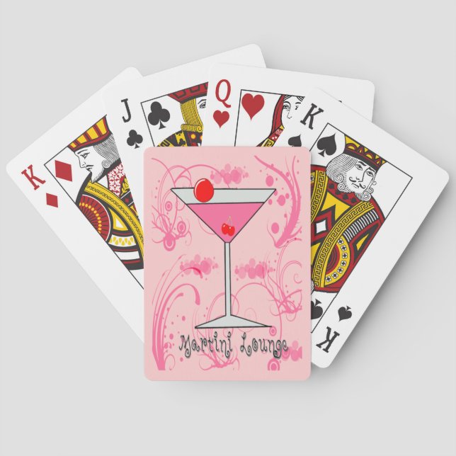 Baralho Pink Martini - Martini Lounge Bicycle Playing Card (Verso)