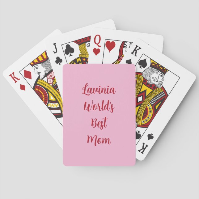 Baralho Pink World's Best Mom Card Deck (Verso)