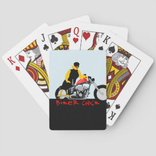 Baralho PINTINHO BIKER sentado em sua moto