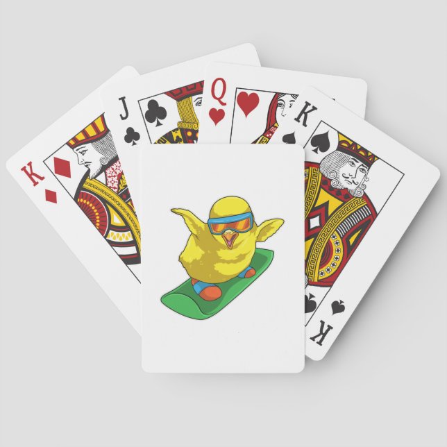 Baralho Pintinho Snowboarder Snowboard (Verso)