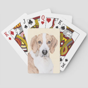 Baralho Pintura Americana de Foxhound - Arte Cachorra Orig