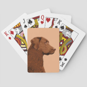 Baralho Pintura de Labrador Retriever (Chocolate) - Arte C