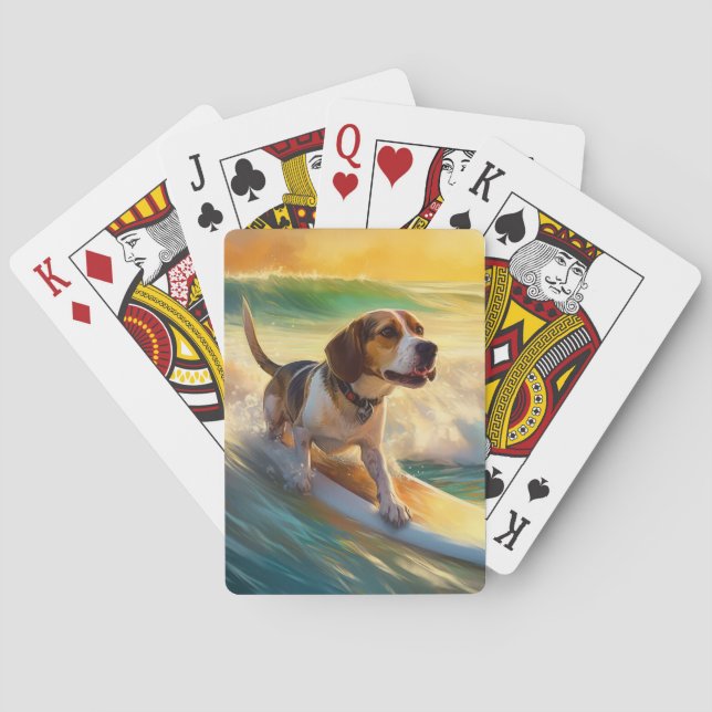 Baralho Pintura de Surf da Praia Beagle (Verso)