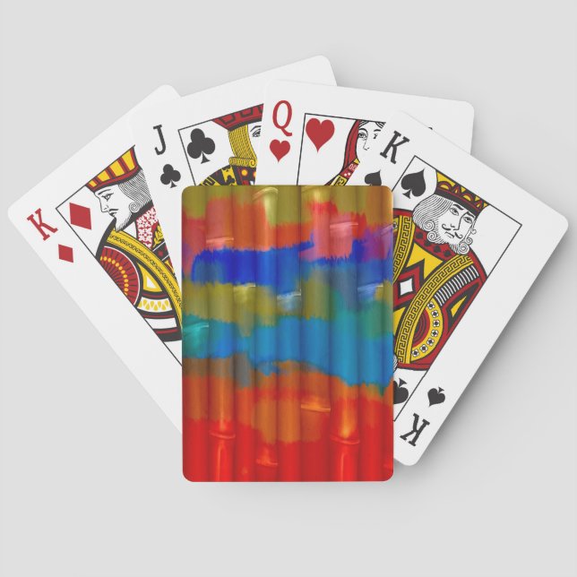 Baralho Pintura em acrílico de bambu (Verso)