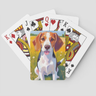 Baralho Pintura em Aquarela de Cachorro Beagle Pet