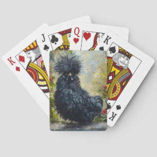 Baralho Pintura em Frango Preto Silkie