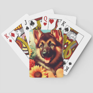 Baralho Pintura para pinos de German shepherd cômodo