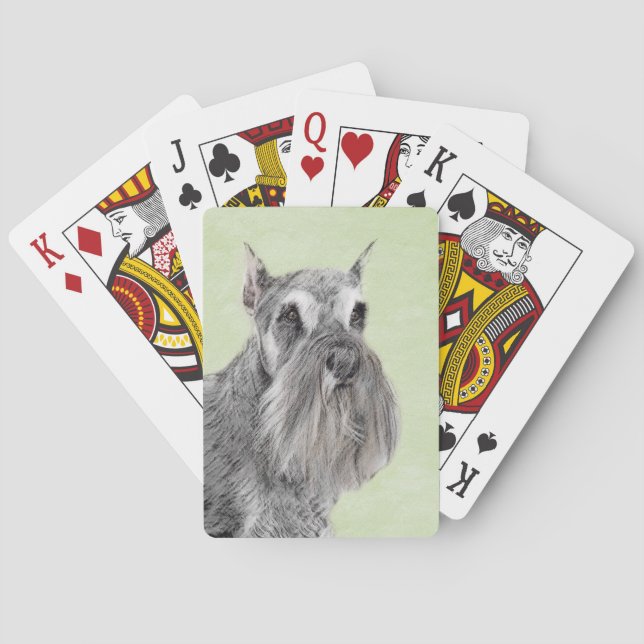 Baralho Pintura Schnauzer (Giant, Standard) - Arte Canina (Verso)