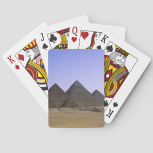 Baralho Pirâmides no deserto o Cairo, Egipto