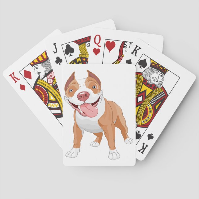 Baralho Pit Bull Sorridente Feliz (Verso)