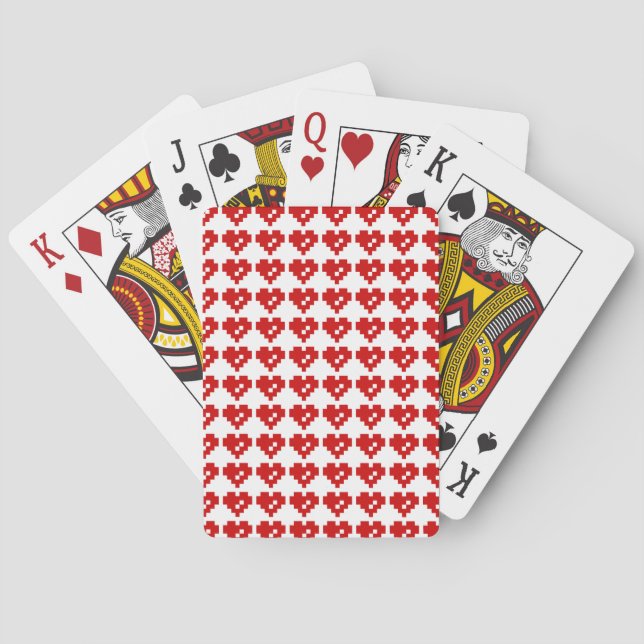 Baralho Pixel Heart 8 Bit Love (Verso)
