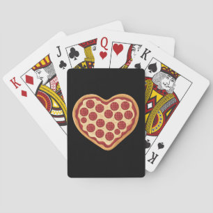 Baralho Pizza Formato Coração Fofo Dia de São Valentim