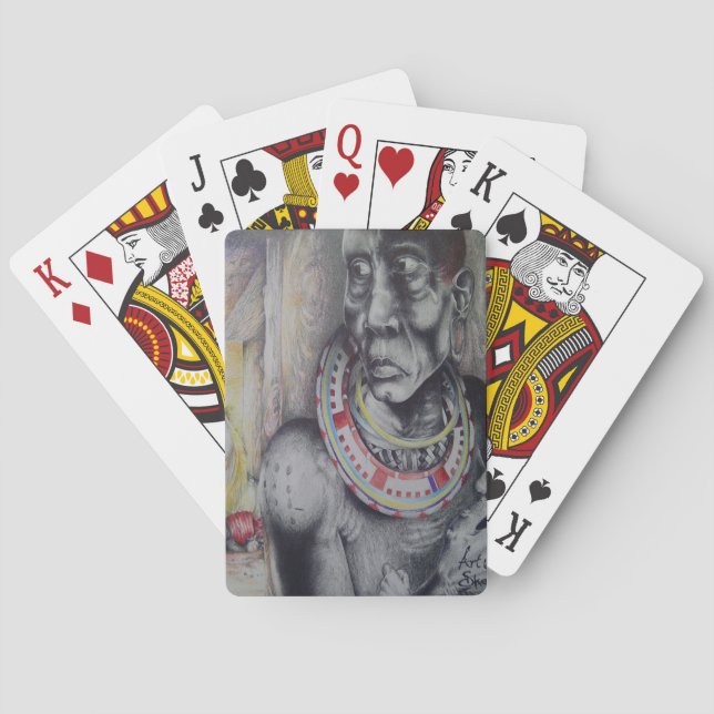 Baralho Placa Bicicleta Masai Pessoas Personalizada (Verso)