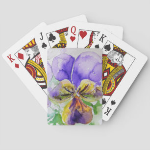 Baralho Placas De Jogada Com Flor De Aquolor, De Verniz Pu