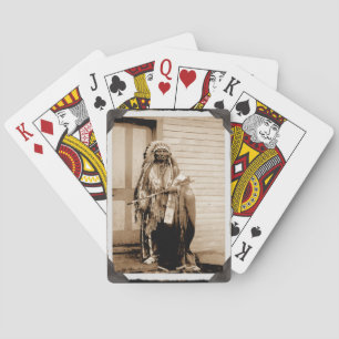 Baralho Placas De Jogada De Cigarro Vintage Native America