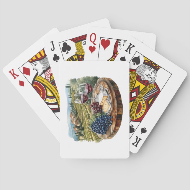 Baralho Placas De Jogada De Vinho (Verso)