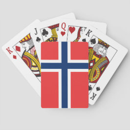 Baralho Placas de jogar com Sinalizador da Noruega*