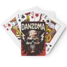 Placas de jogar DANZDMA SKULL