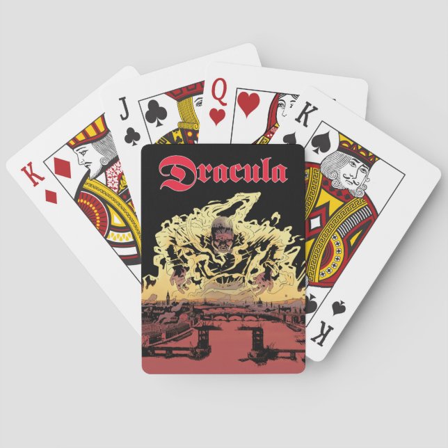 Baralho Placas de jogar design Dracula V2 (Verso)