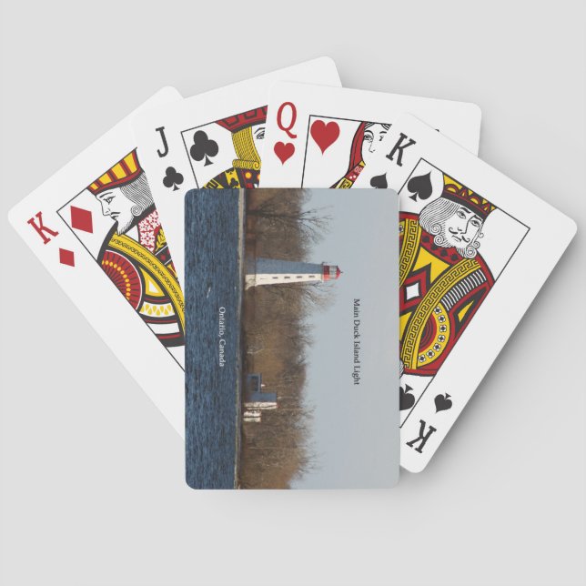 Baralho Placas de jogar Light de Duck Island (Verso)