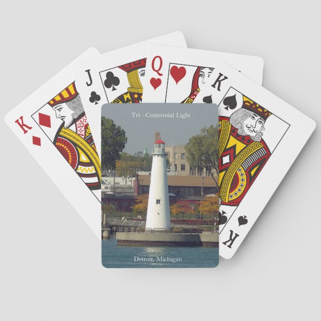 Baralho Placas de jogar Tri Centennial Light (Verso)