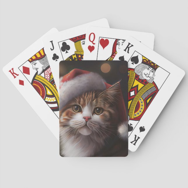 BARALHO PLACAS DE JOGO DE NATAL DE GATO (Verso)