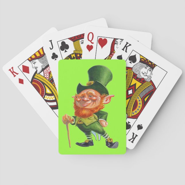 Baralho Placas de jogo IRISH LEPRECHAUN (Verso)