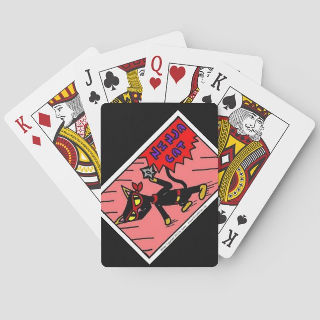 Baralho Placas de jogo Mel NINJA CAT (Verso)